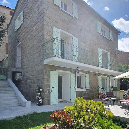 Charmant Appartement En Rez De Jardin Sartène Exteriör bild